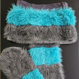 J Valentine Fuzzy Chestershire Cat Costume Size S